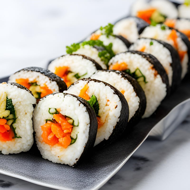 Tempura Vegetable Sushi Roll